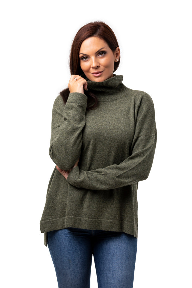 8Design Polotröja i Kashmir Klassik Olive