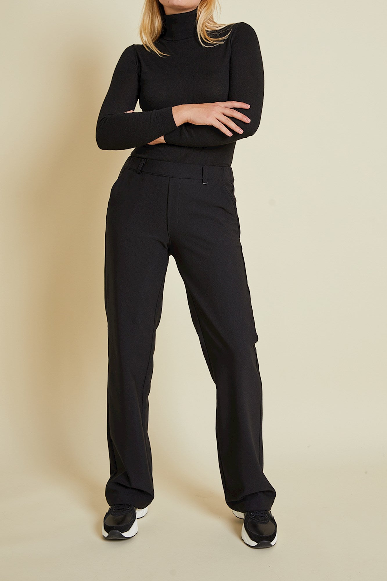 PARA MI Hannah Bi-stretch Twill Black