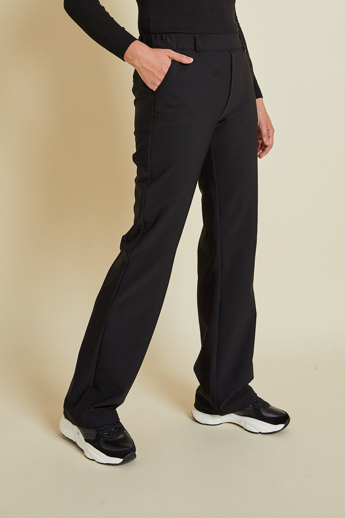 PARA MI Hannah Bi-stretch Twill Black