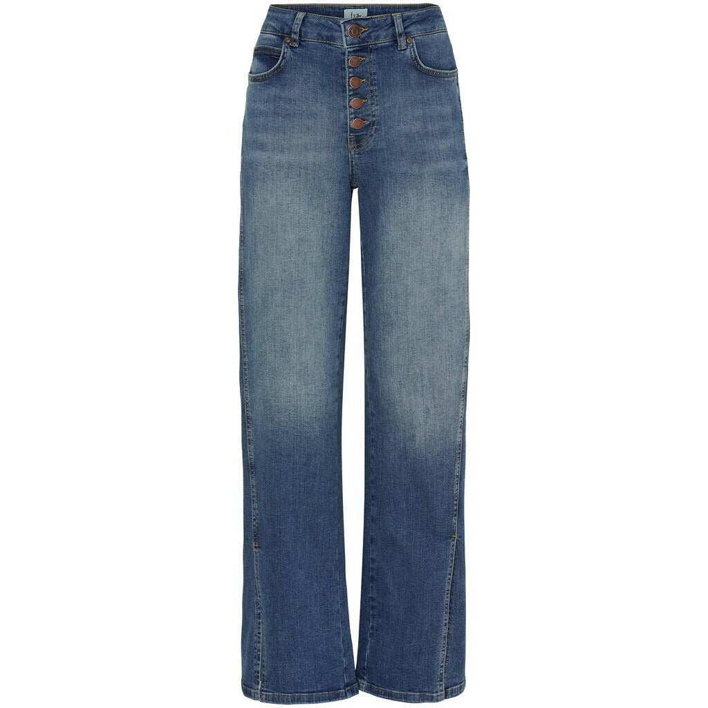 ISAY Bologna Split Jeans Mid Denim