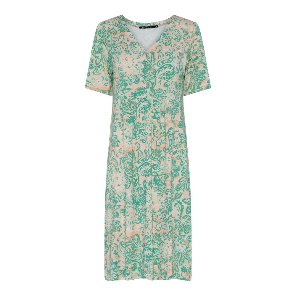 MICHA Klänning Summer Paisley Jersey Green print