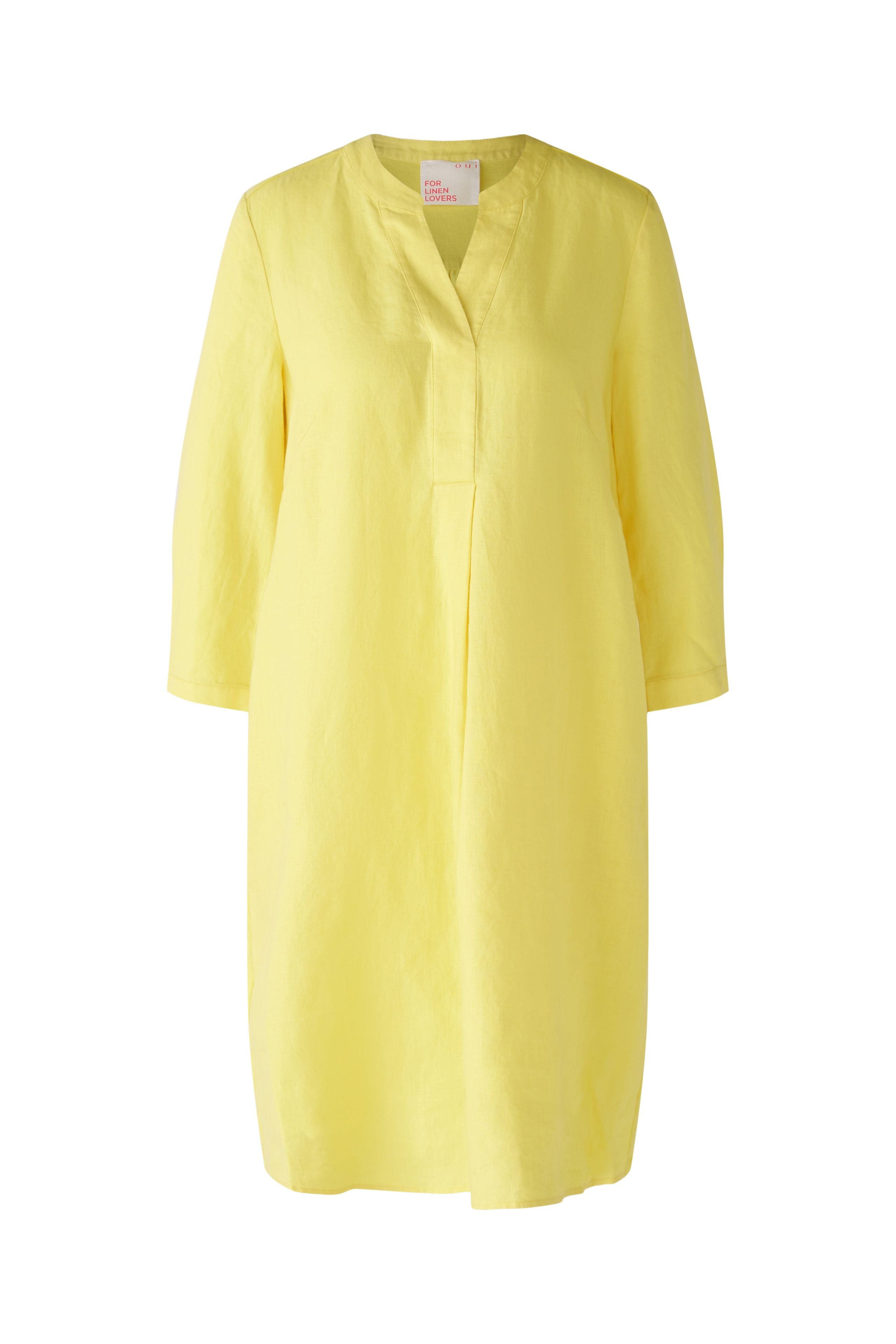 OUI A-line Linneklänning Yellow