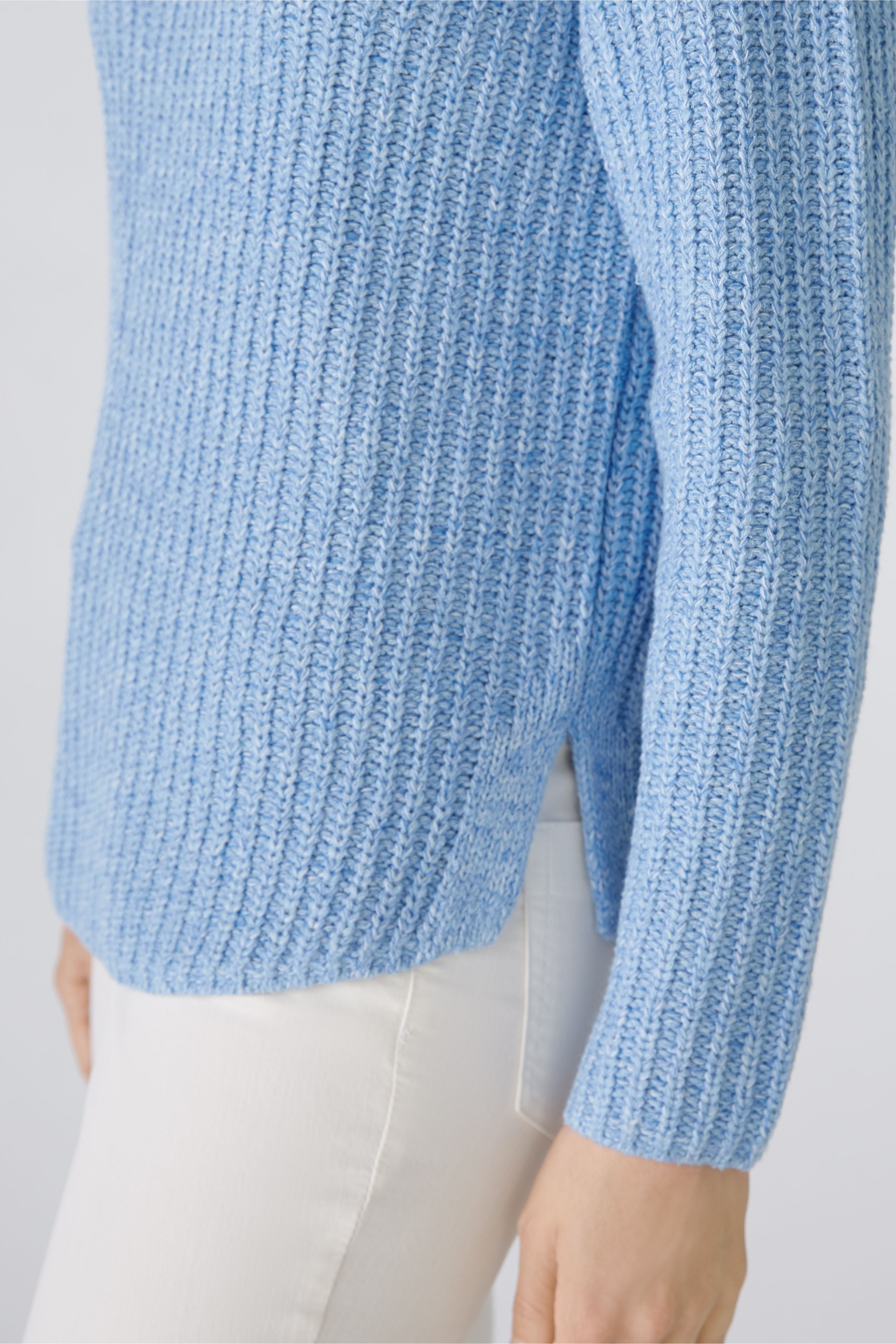 OUI Naolin tröja bomullsblandning Blue white