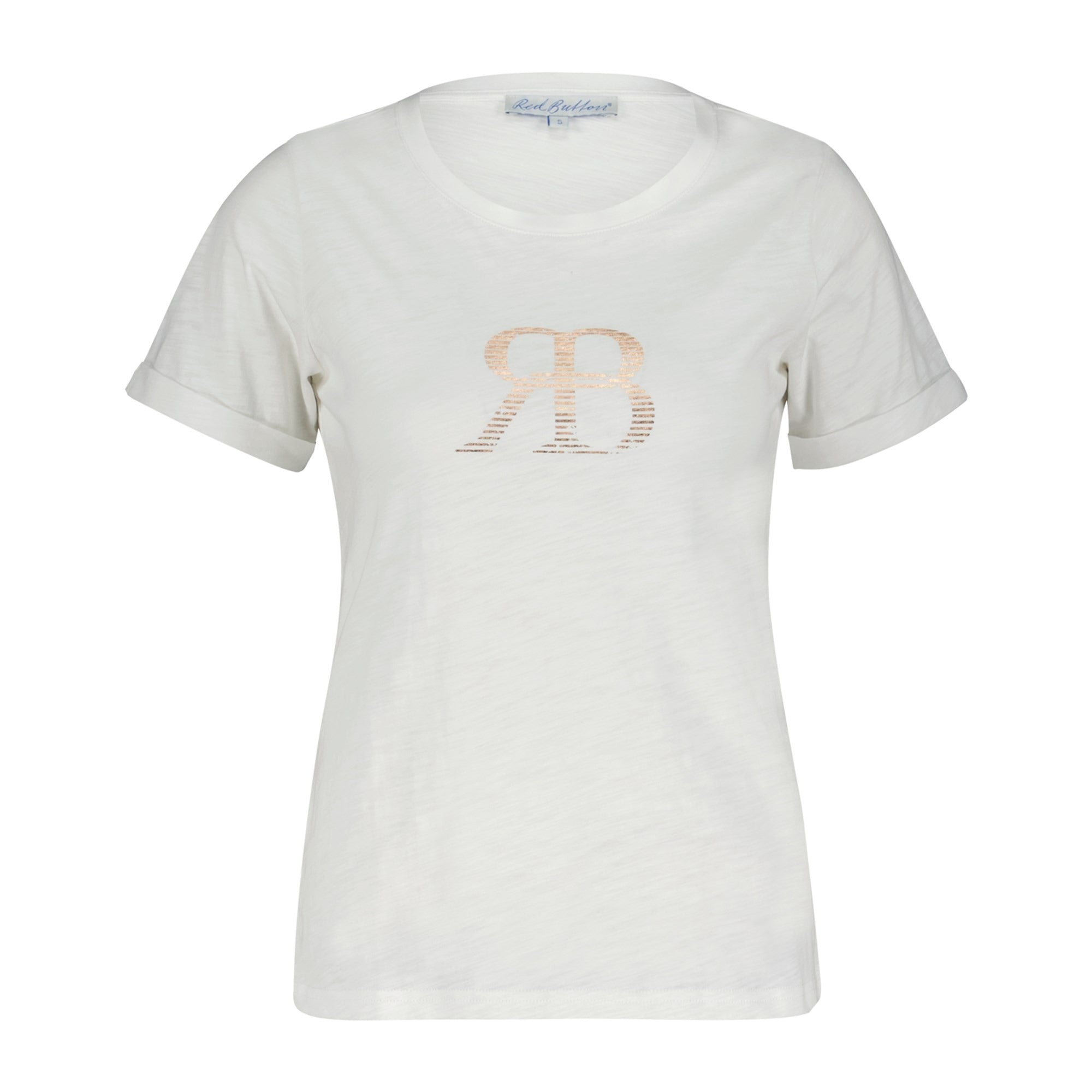RED BUTTON Tee Temmy RB Foil white