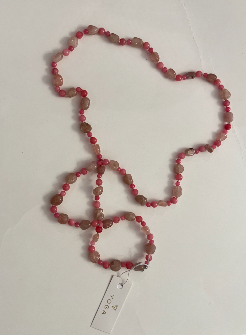 7East Ädelsten Halsband Pink