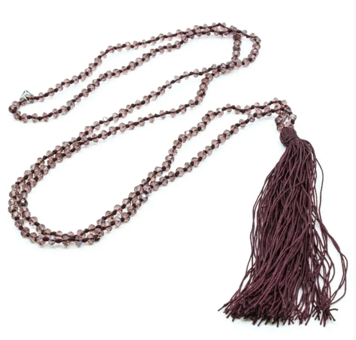 7East Tassel Halsband Sparkling Plum