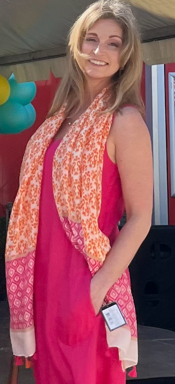 Smashed Lemon Scarf Yellow Fuchsia