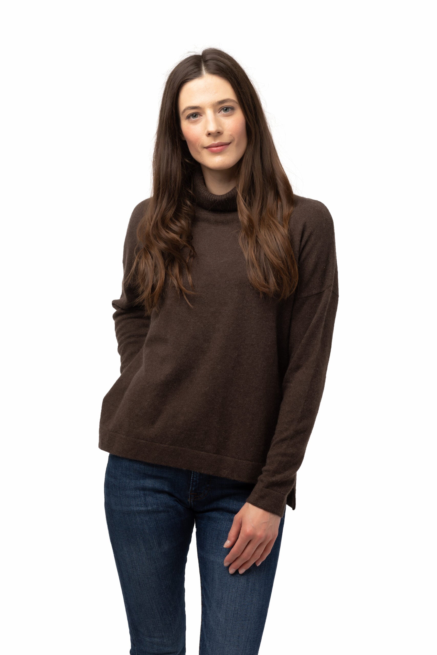8Design Polotröja i Kashmir Klassik Brun