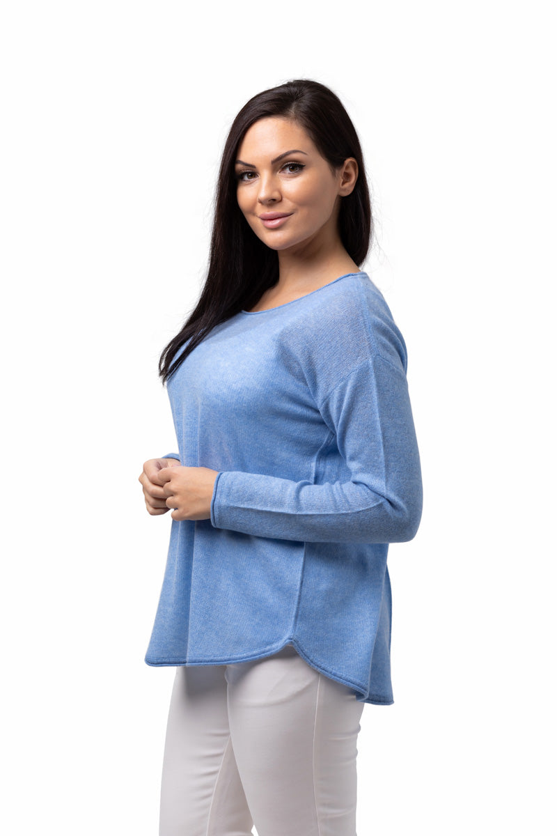 8Design Emelie Tröja – Rundhals Himmelsblå