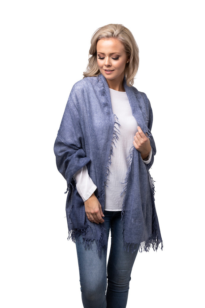 8Design Spray Sjal Cashmere Denim