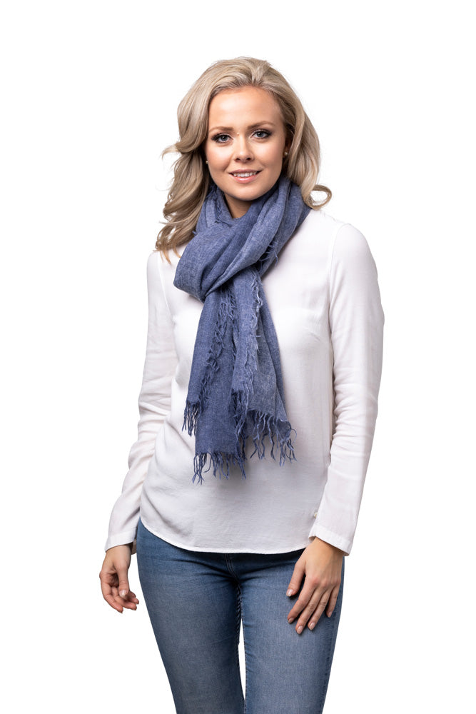 8Design Spray Sjal Cashmere Denim