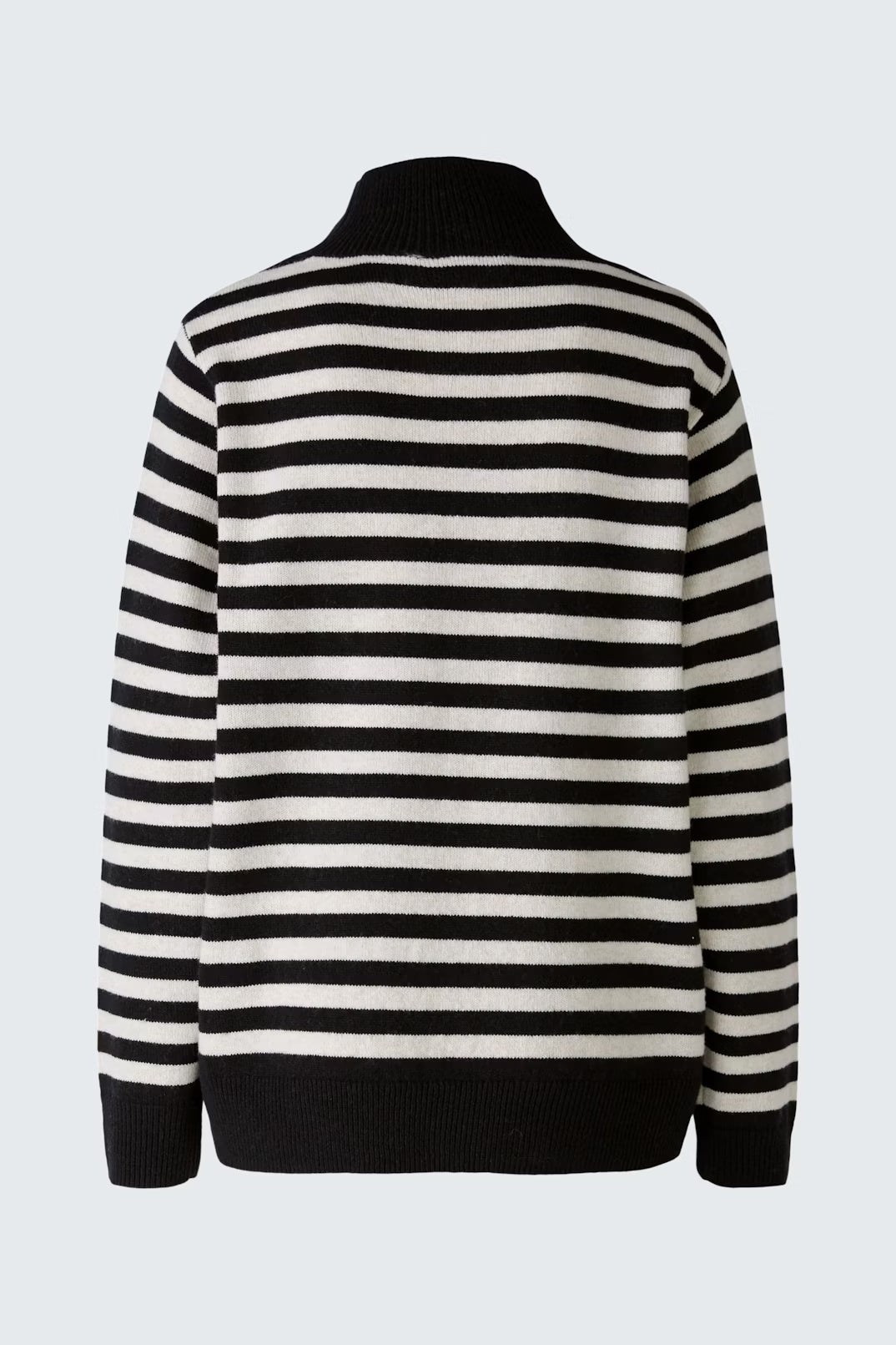 OUI Randig Tröja Black offwhite