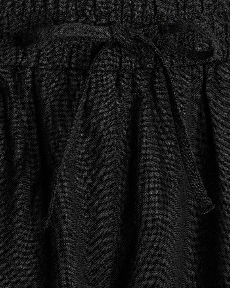 FreeQuent Linnebyxor Lava Black