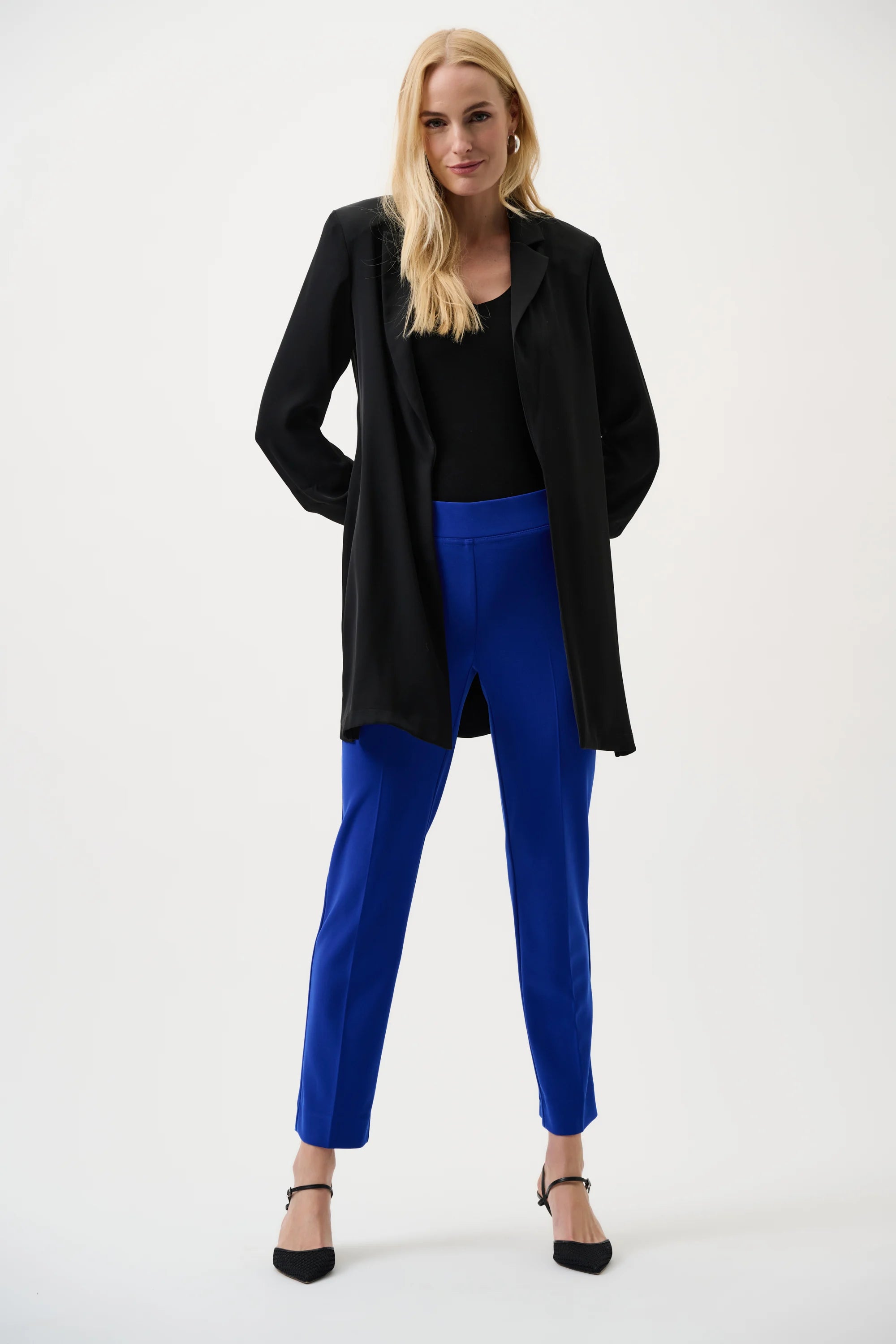 Joseph Ribkoff Byxor Kornblå med Hög Midja