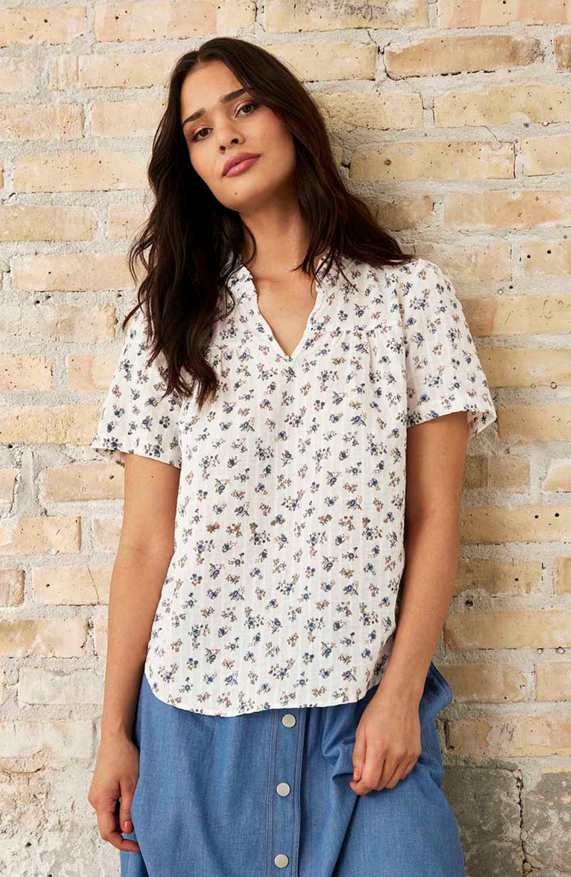 IN FRONT Lennon Blus White