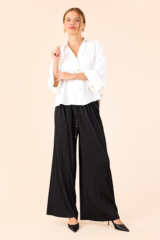 Molly Jo Festlig skjortblus Vit