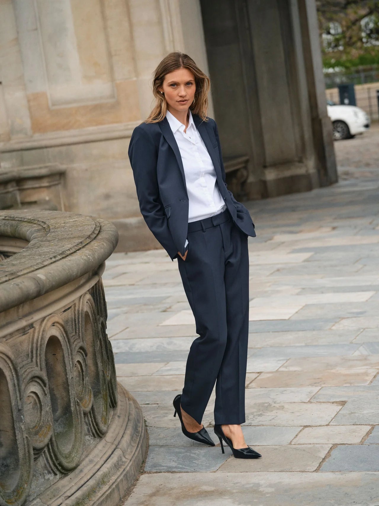 Mos Mosh Ellen Night Byxor Navy