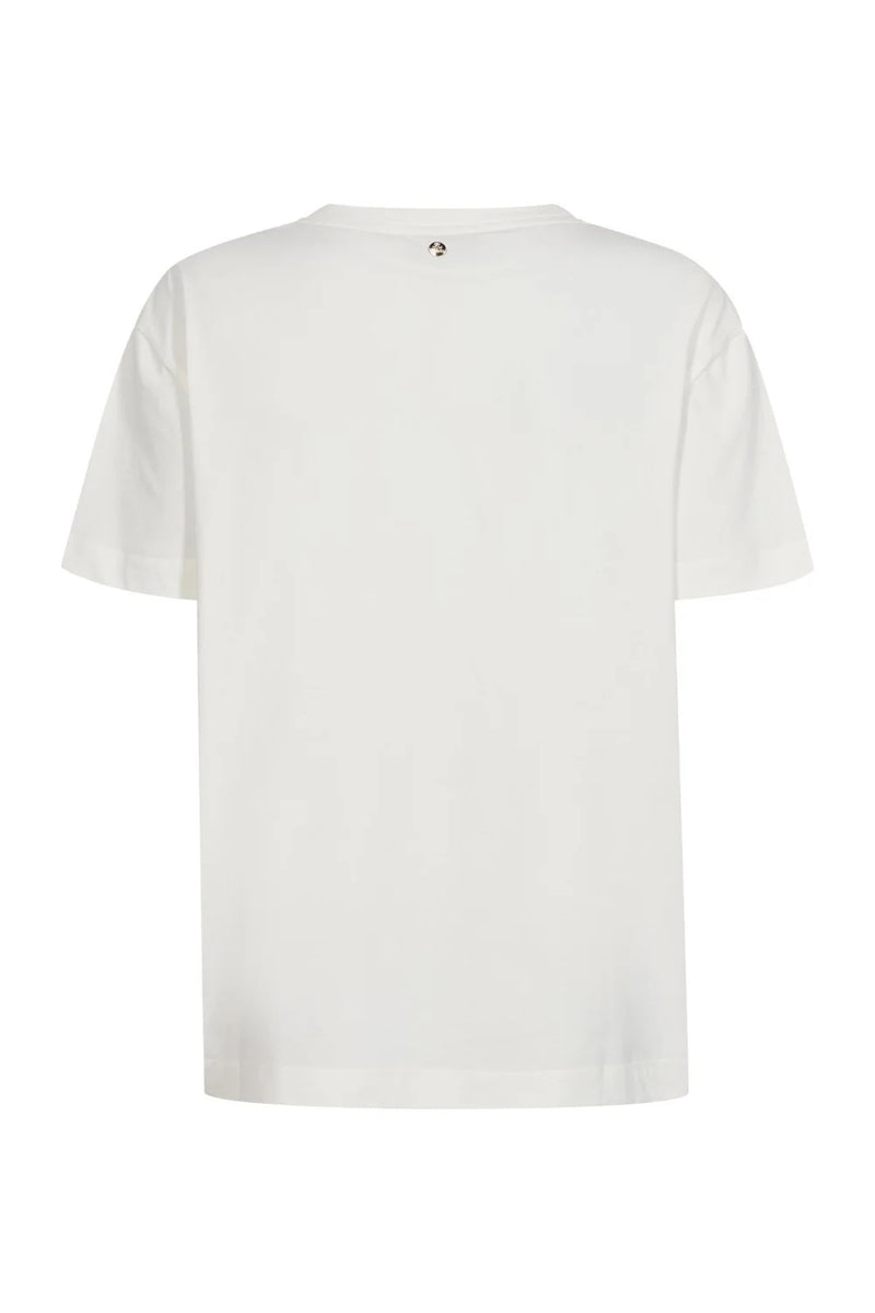 Mos Mosh Judd T-shirt med Tryck Lila