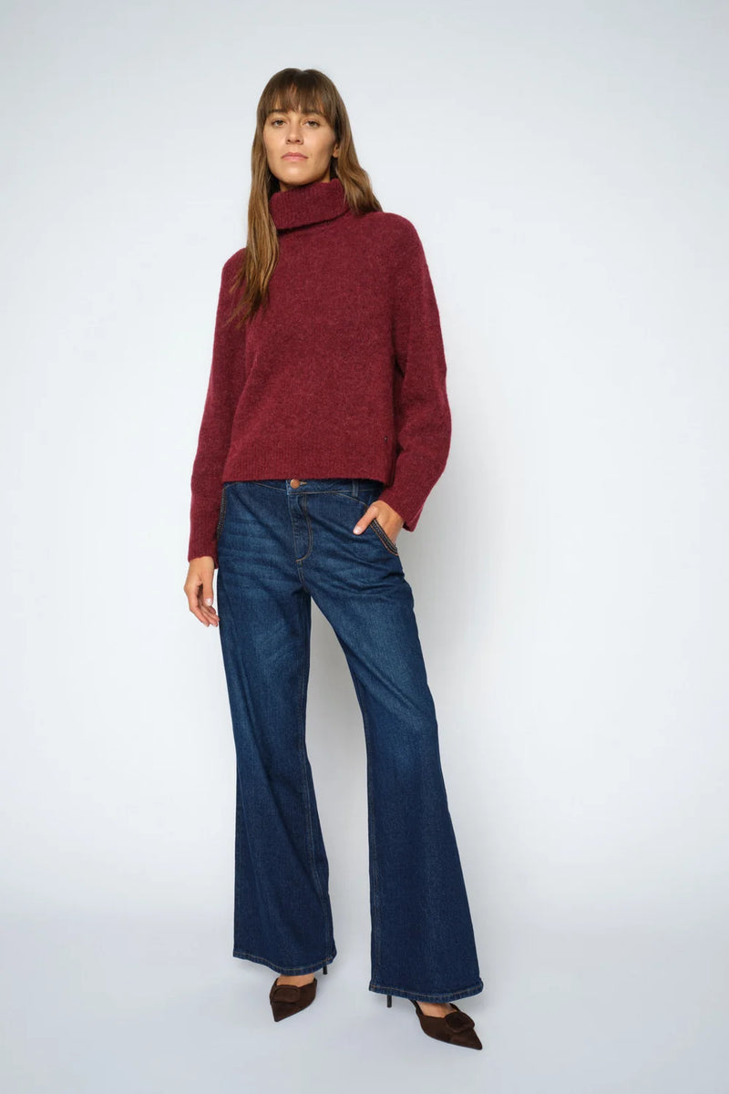 Mos Mosh Dara Emerd Jeans Mörkblå - Längd 32