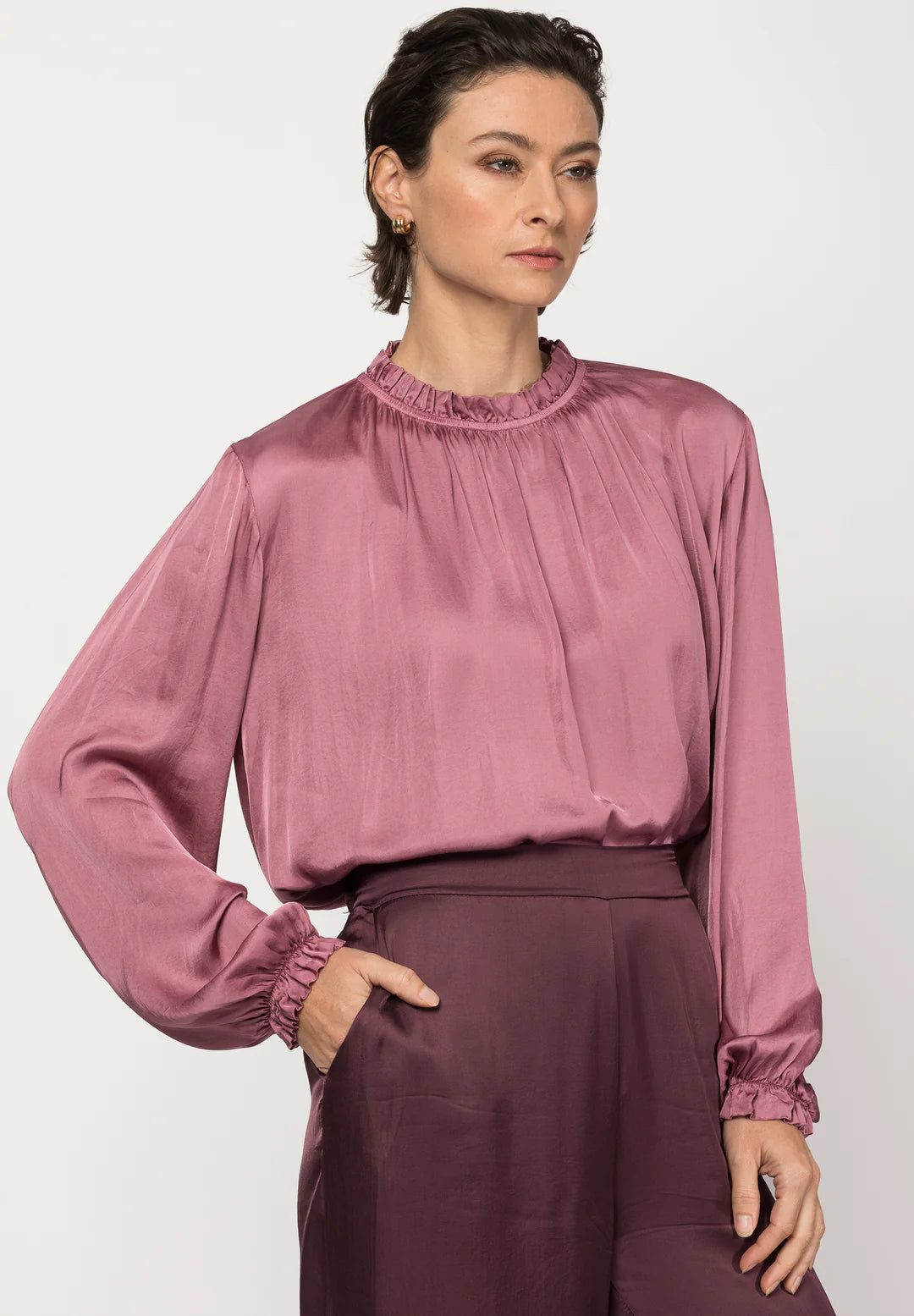 Maja Roos Valetta Blus - Fuchsia Fashion Damkläder Nätbutik