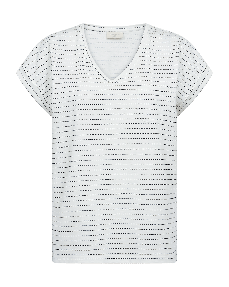 FreeQuent T-Shirt Viva Vit och Marinblå