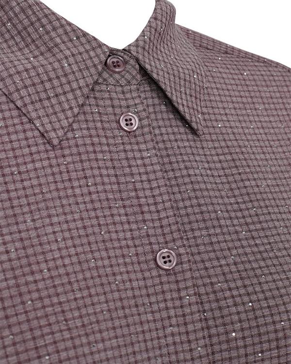 FreeQuent Skjorta Shine med Pärldetaljer Vinröd