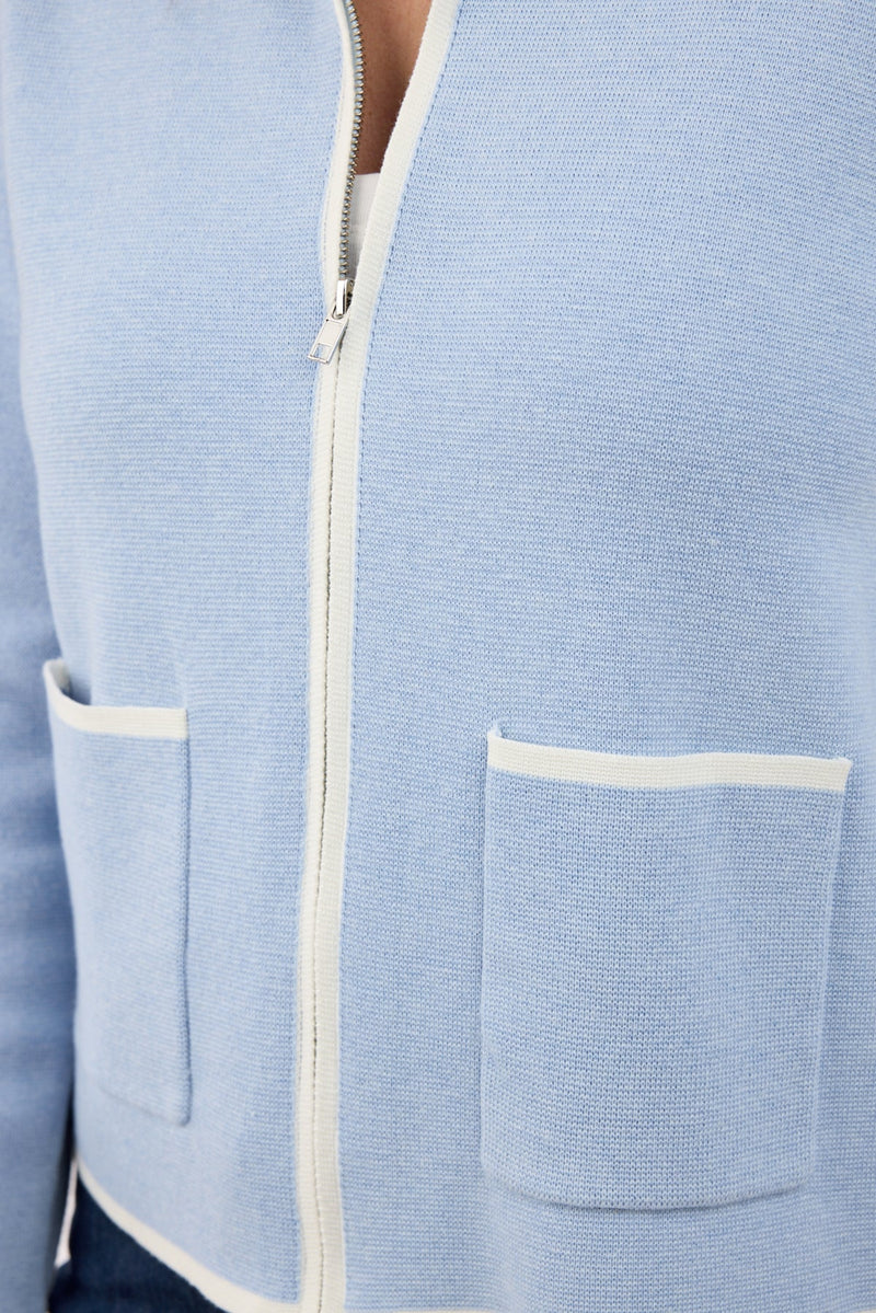 Brandtex Stickad Kofta Dam Blå