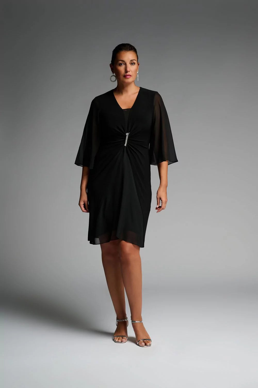 Joseph Ribkoff Chiffong Klänning Black