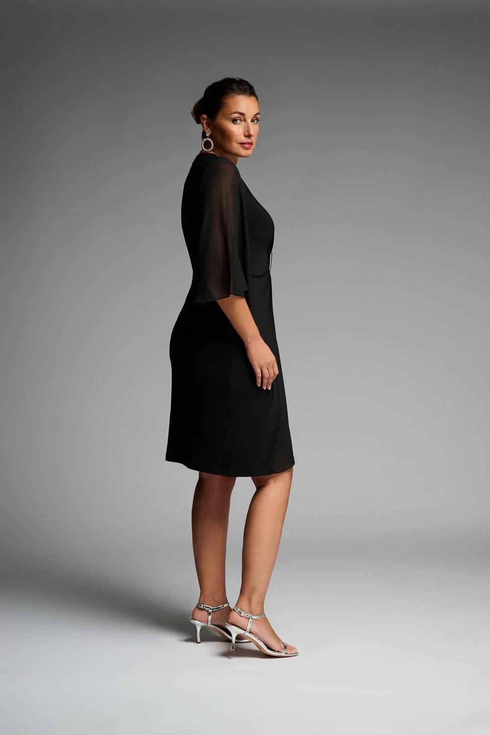 Joseph Ribkoff Chiffong Klänning Black