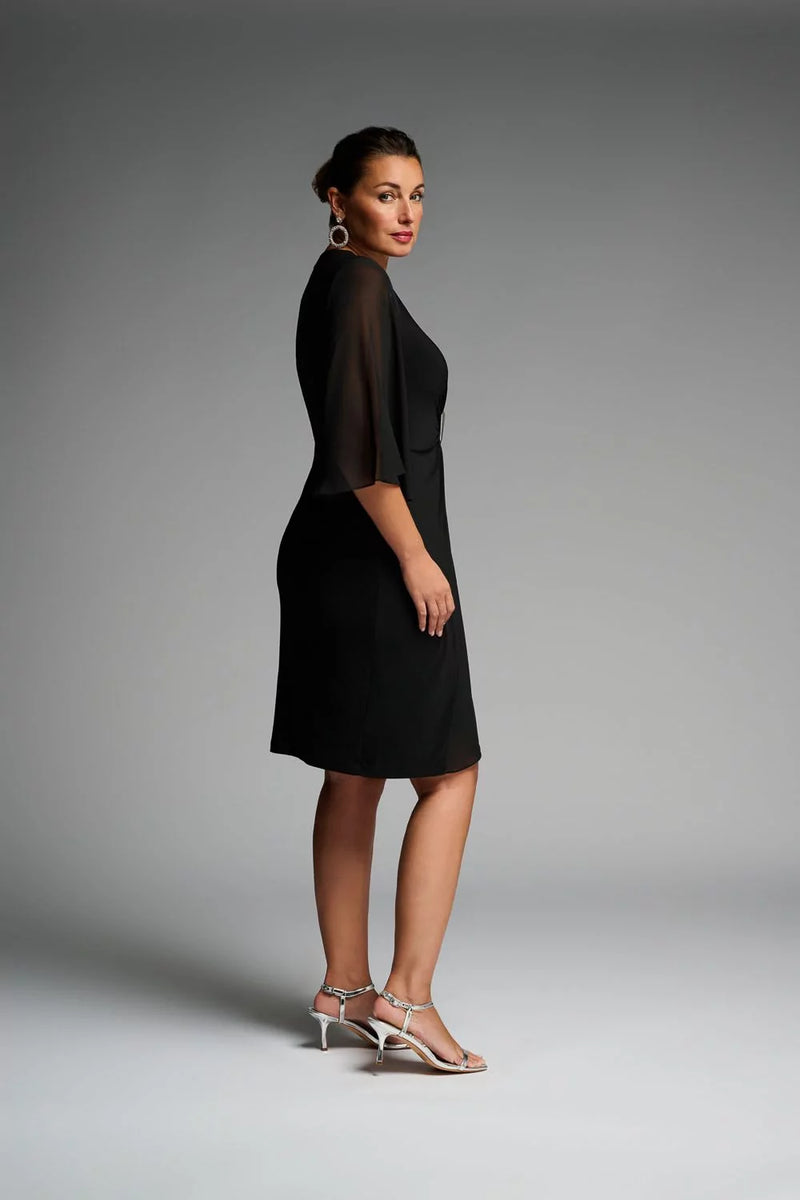 Joseph Ribkoff Chiffong Klänning Black