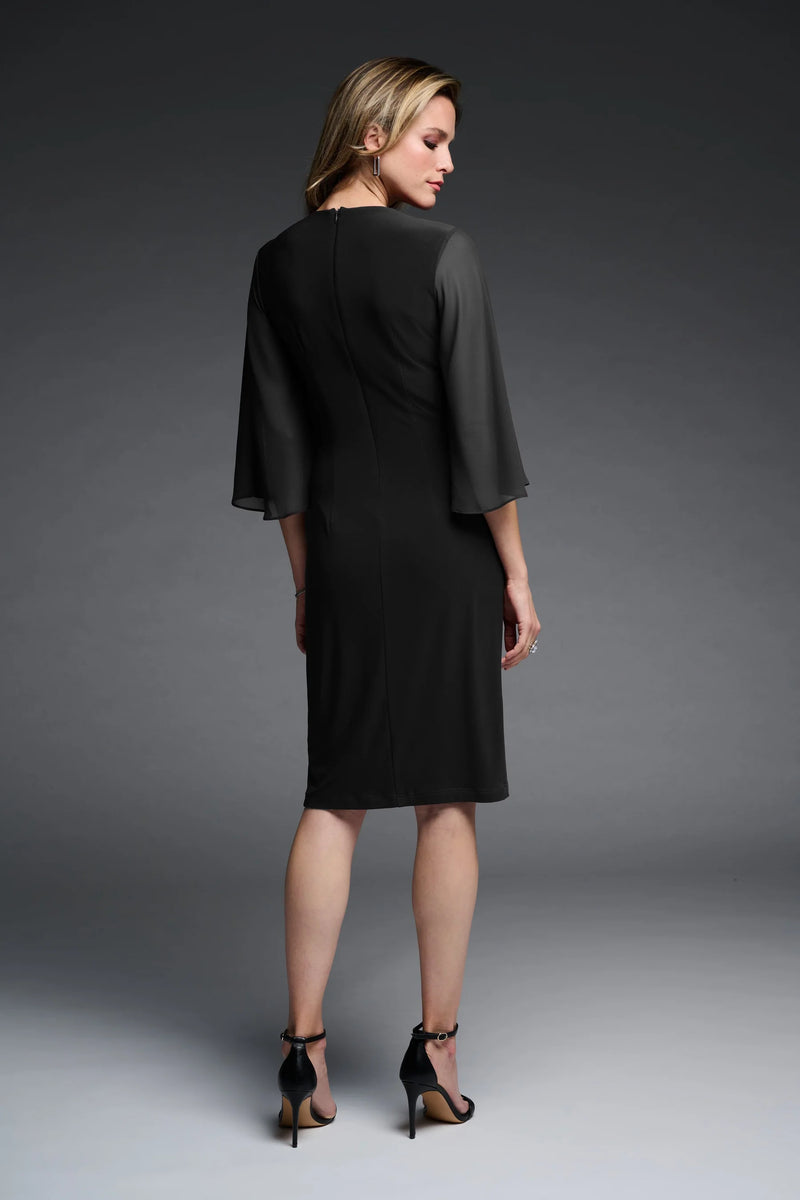 Joseph Ribkoff Chiffong Klänning Black