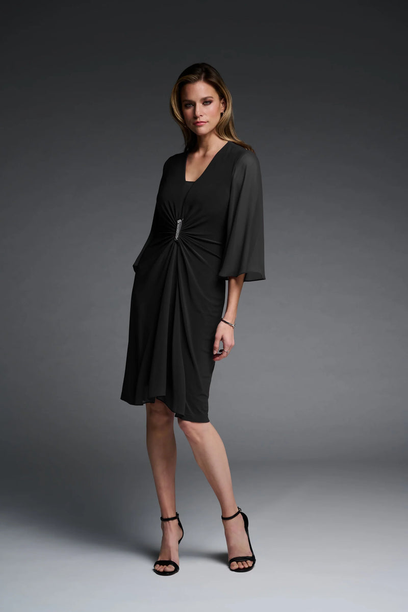 Joseph Ribkoff Chiffong Klänning Black