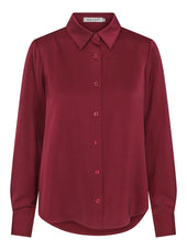HAUST Skjorta Vinröd