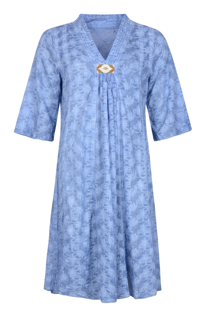 Gossip Midiklänning Dies Ekologisk Bomull Blå