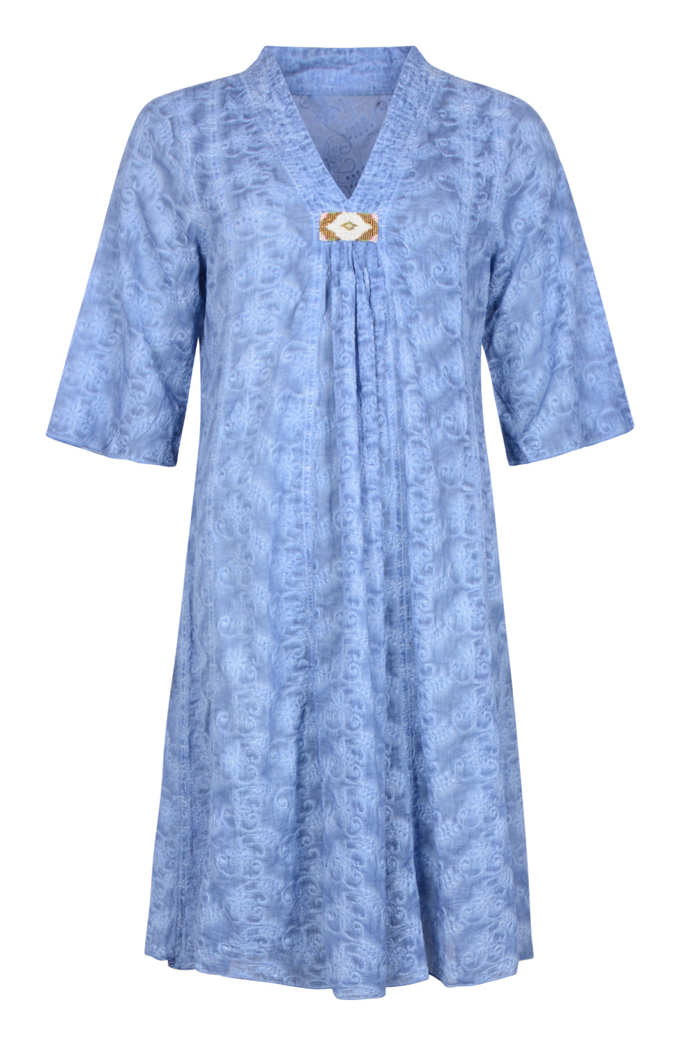 Gossip Midiklänning Dies Ekologisk Bomull Blå