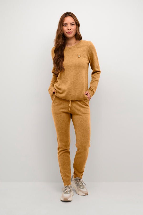 CULTURE Allida Tröja Indian Tan Melange