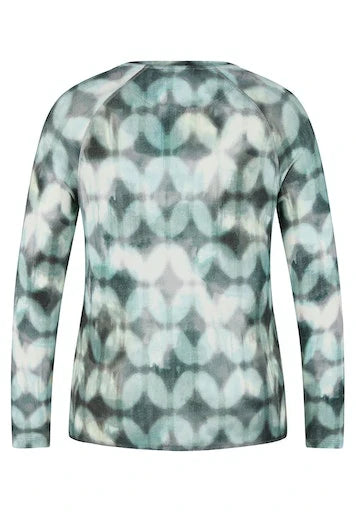 Rabe Långärmad Topp Mineral Green