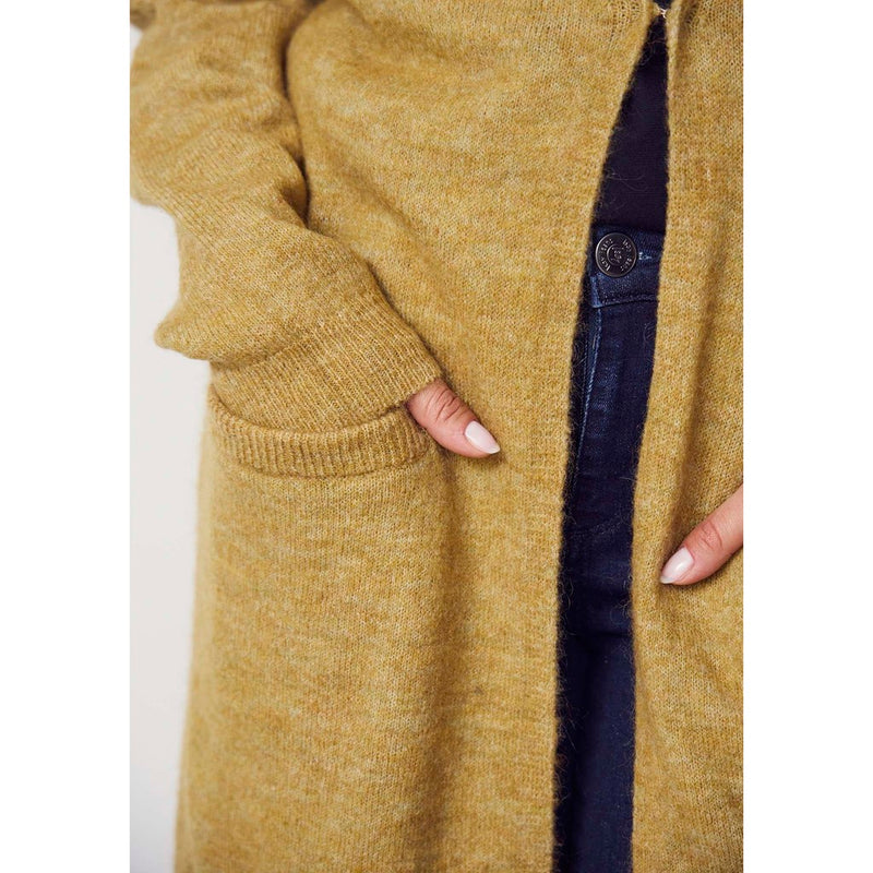 I SAY Anna Lång Kofta Lime Melange