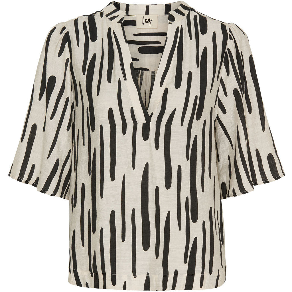 I SAY Ane Blus Black Brushstrokes