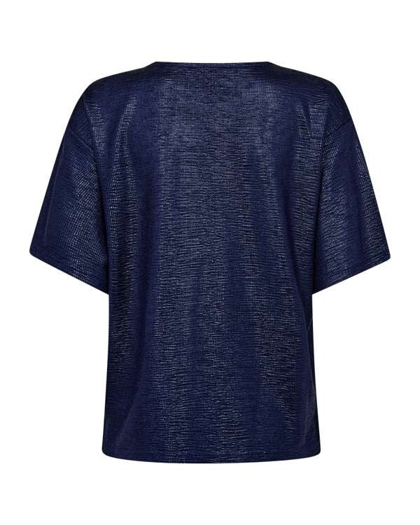 FreeQuent Metallic Topp Satina Blå