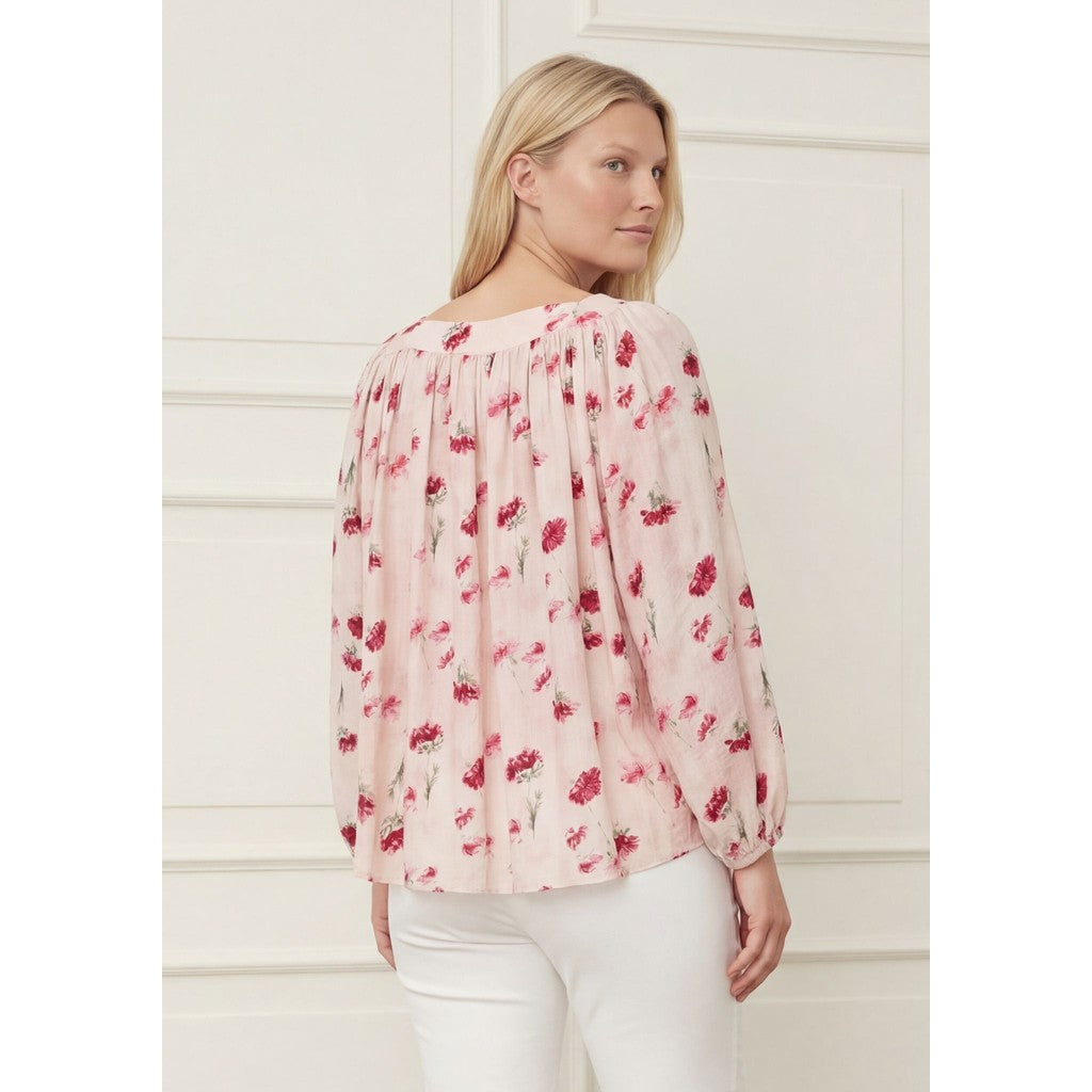 I SAY Manny Blus Småblommig Rosa