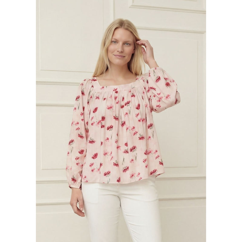 I SAY Manny Blus Småblommig Rosa