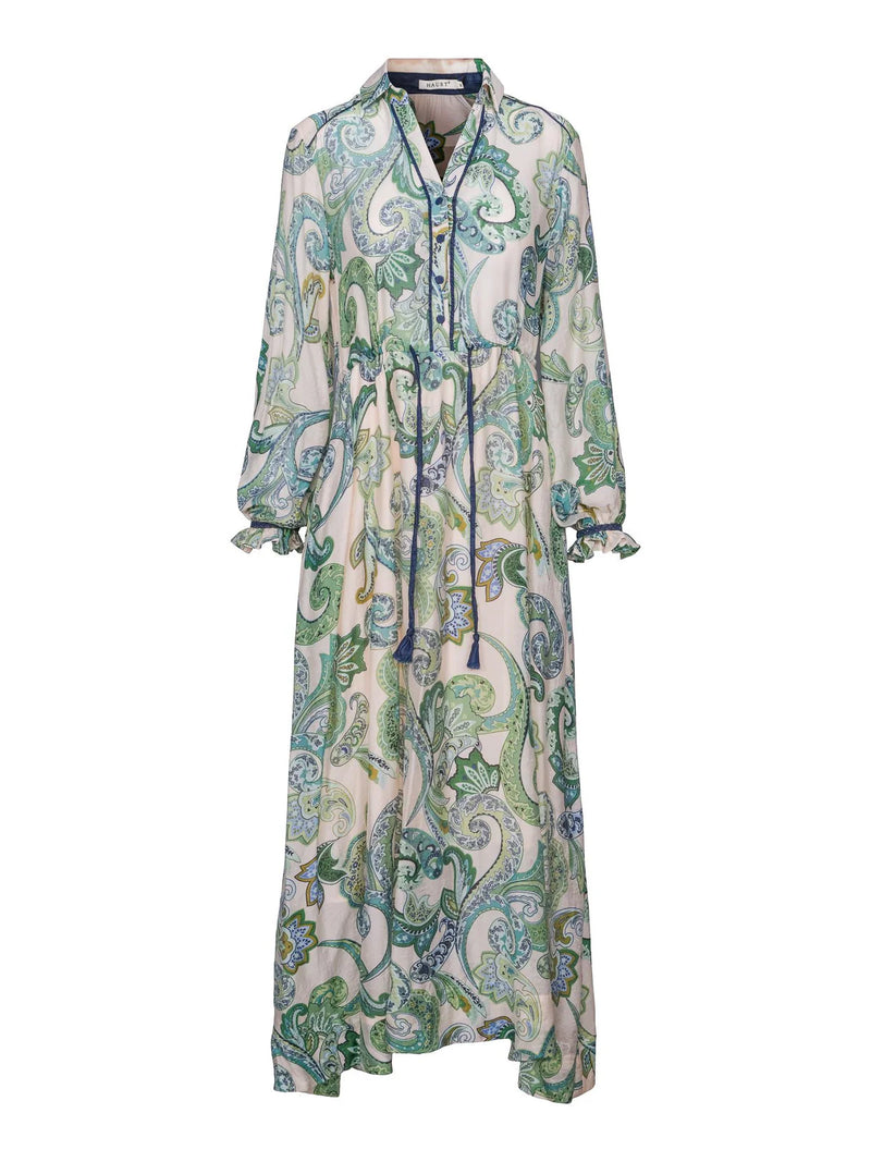 HAUST Paisleymönstrad Klänning Blå