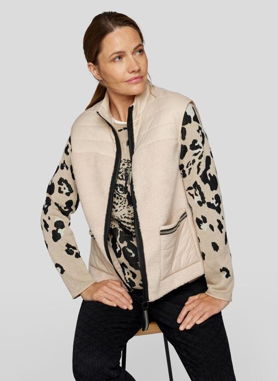 Rabe Lätt Teddy Väst Beige