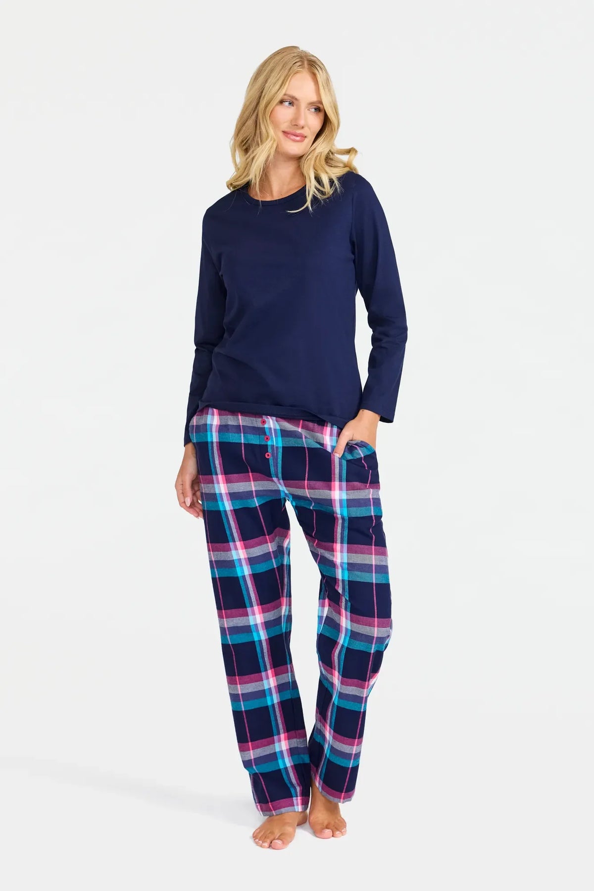 Damella Pyjamas Bonnie Marinblå