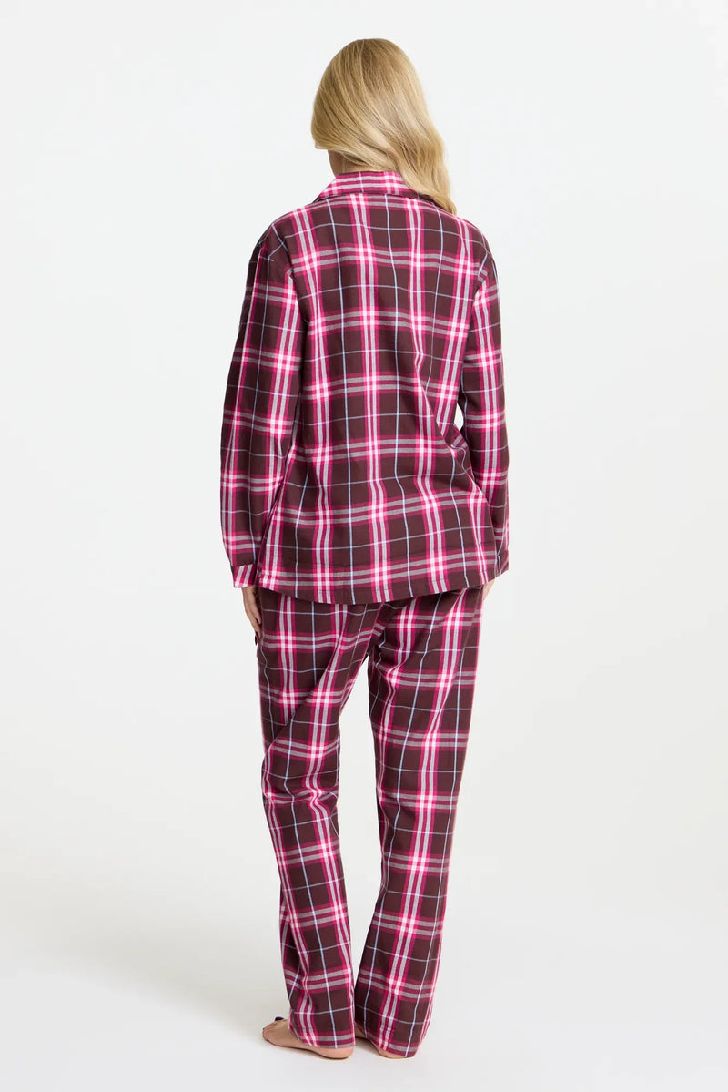 Damella Flanell Pyjamas Molly Brun