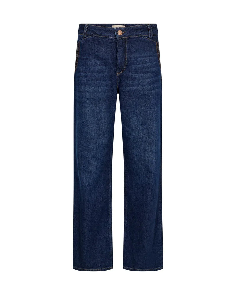 Mos Mosh Dara Emerd Jeans Mörkblå - Längd 32