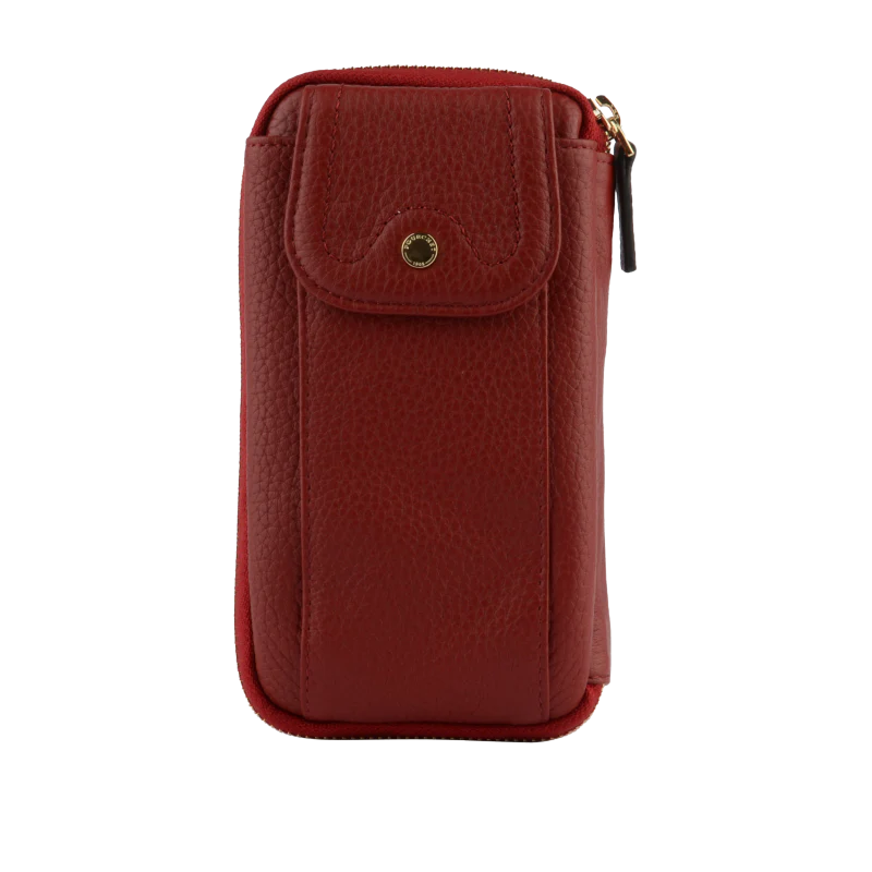 Pourchet Crossbody Mobilväska Bordeaux