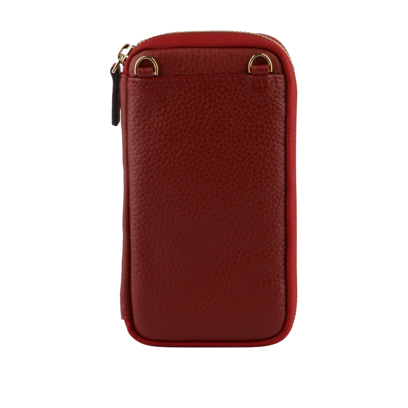 Pourchet Crossbody Mobilväska Bordeaux