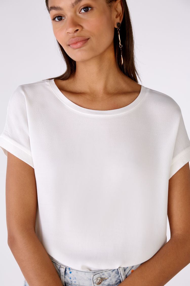 OUI Kortärmade Topp Cloud Dancer